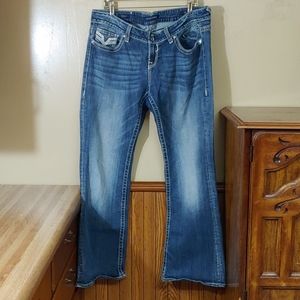 Vigoss The Dallas White Leather Detail Jeans 18